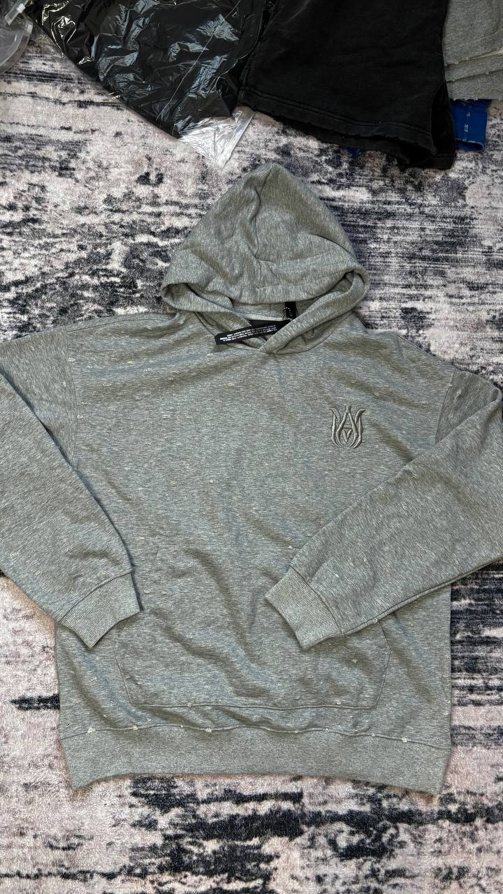 Amiri Amiri “shot Gun” Hoodie Gray, фото 1